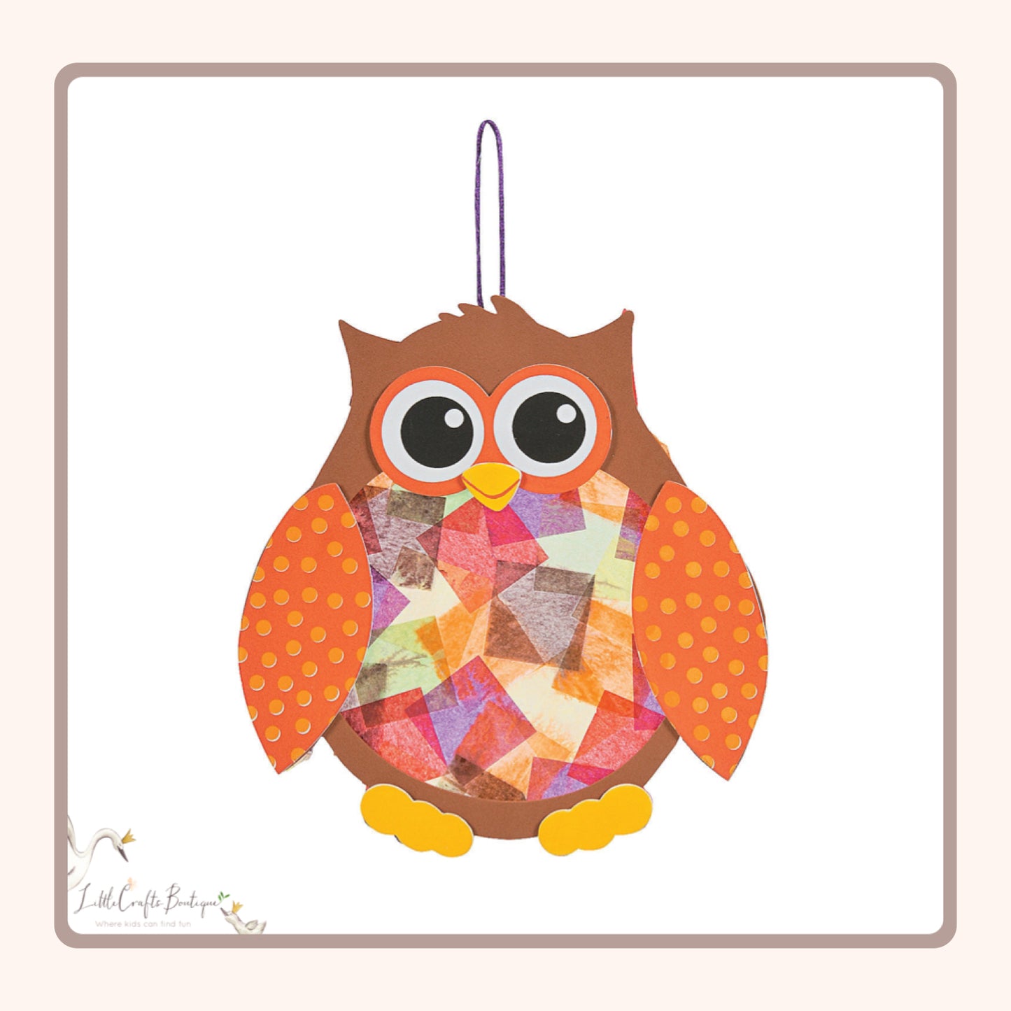 TISSUE ACETATE OWL CRAFT KIT