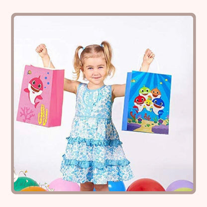 Baby shark paper bag - 12Pc