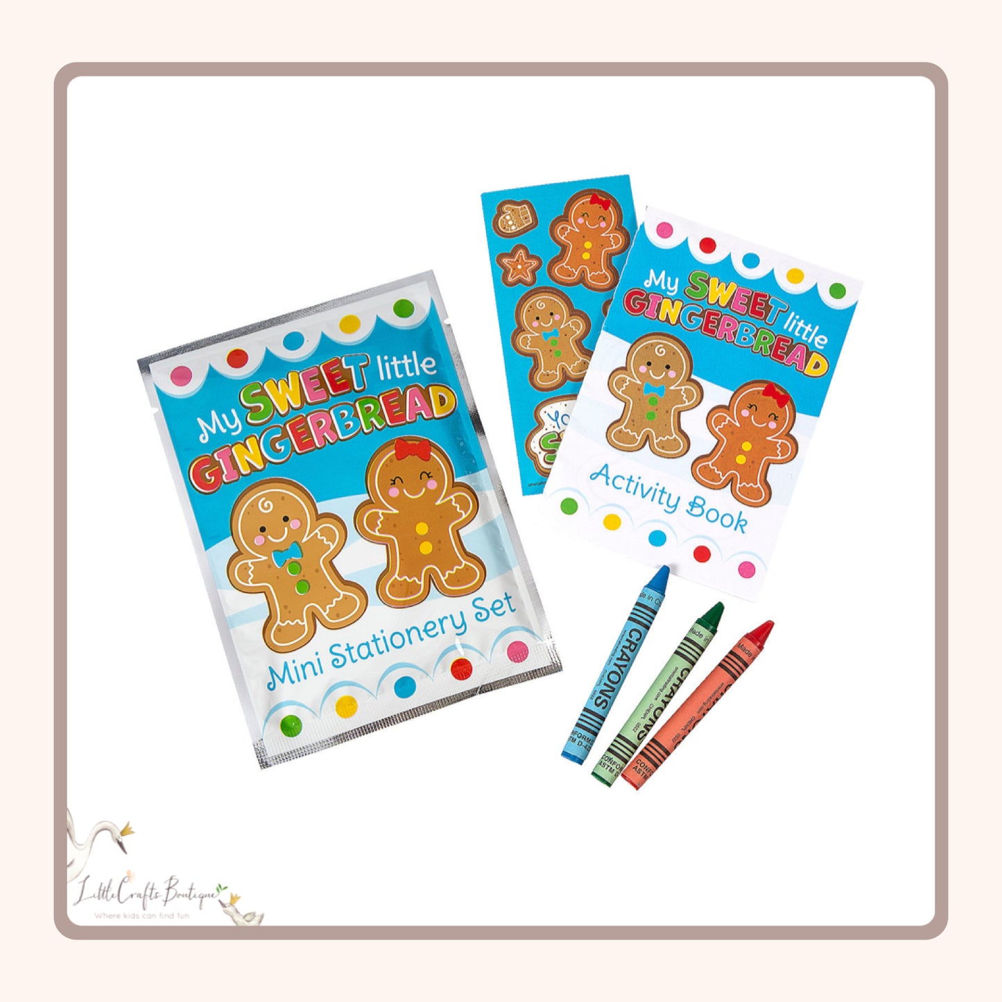 Gingerbread Stationery Set