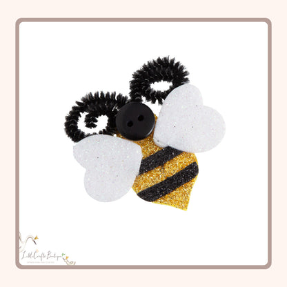 Glitter Felt Bee Pin Craft Kit