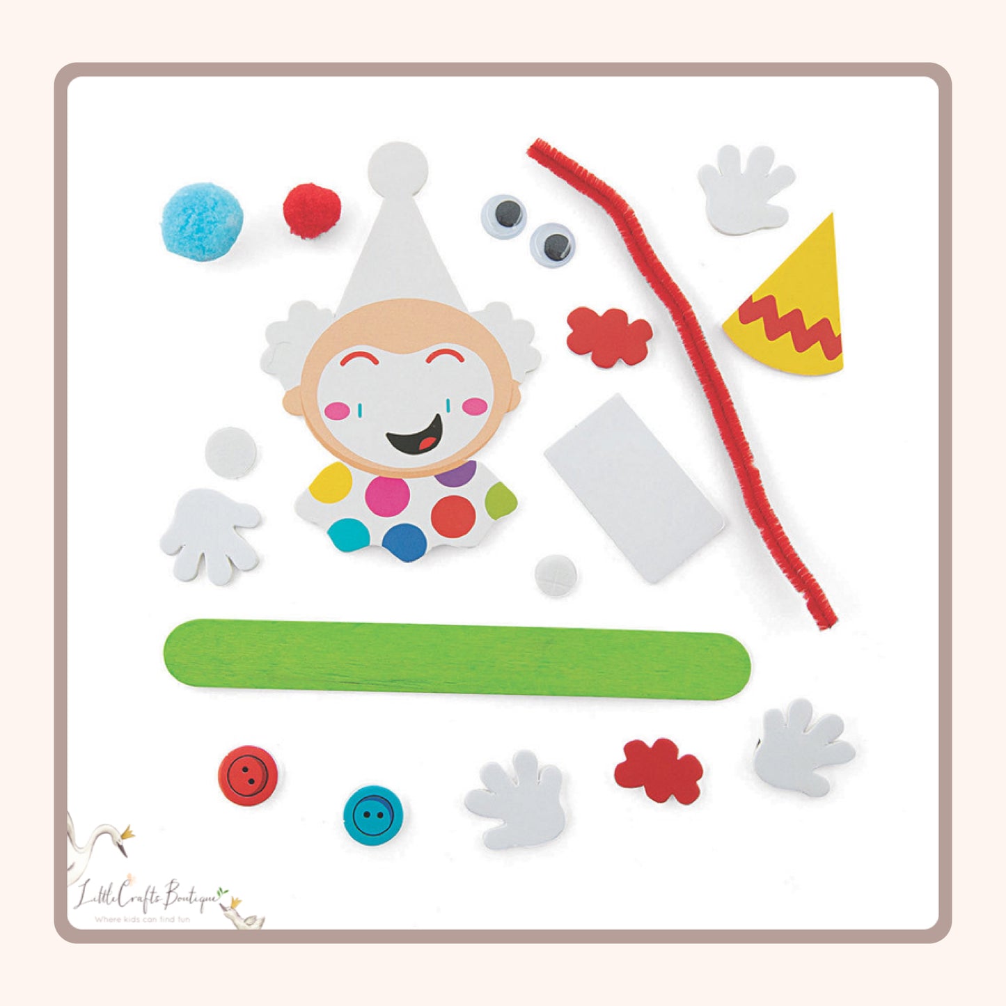 CLOWN STICK CRAFT KIT