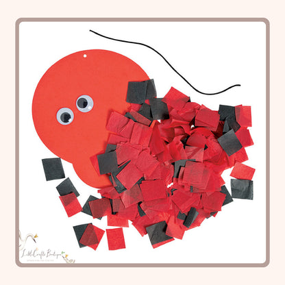 Crinkle Tissue Paper Ladybug Craft Kit