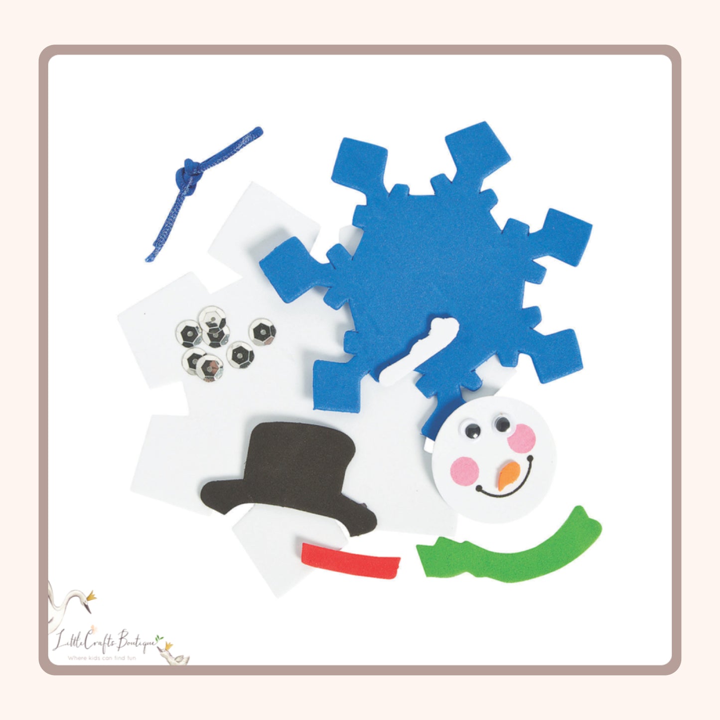 Snowman Snowflake Craft Kit