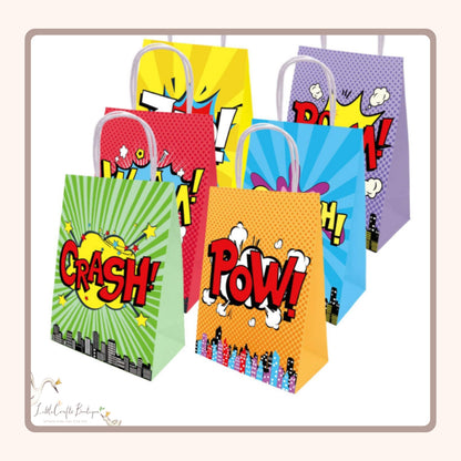 Superhero paper bag - 18Pc