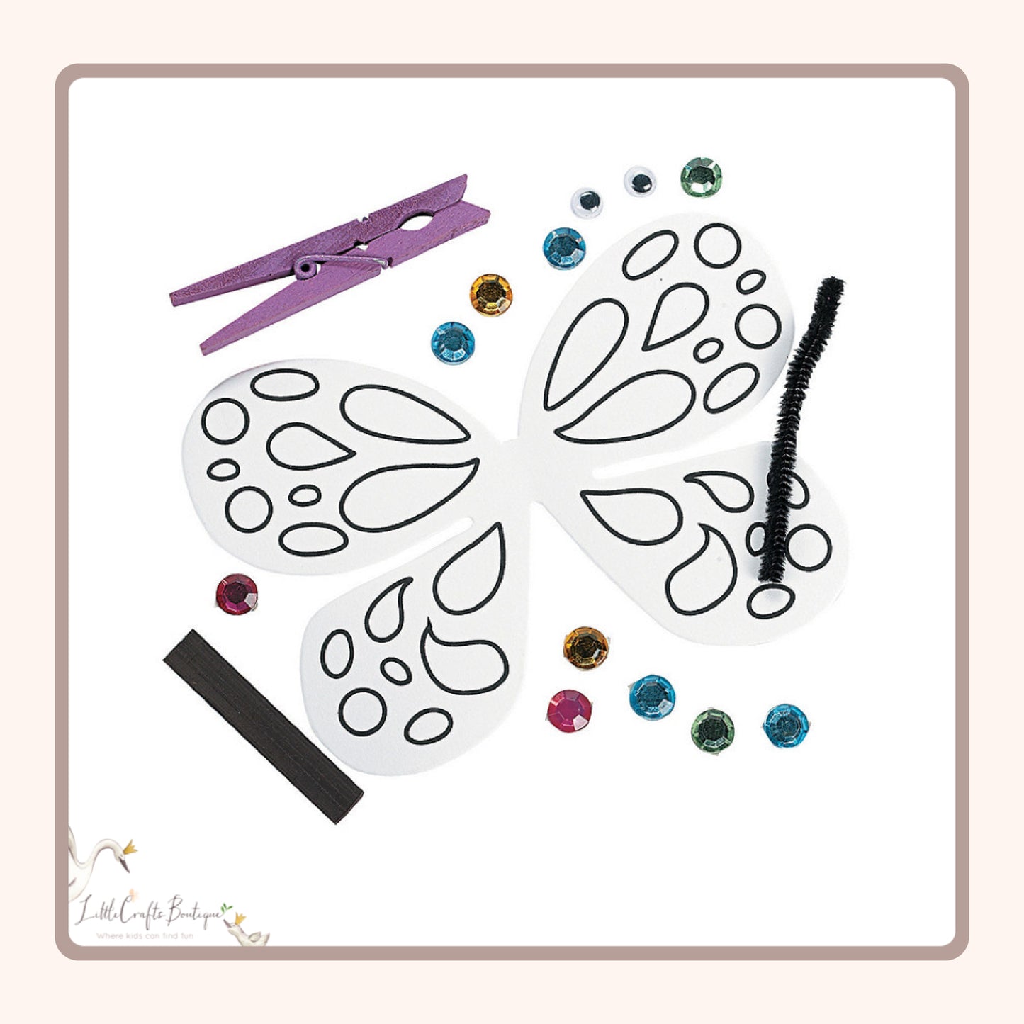 CLOTHESPIN BUTTERFLY CRAFT KIT