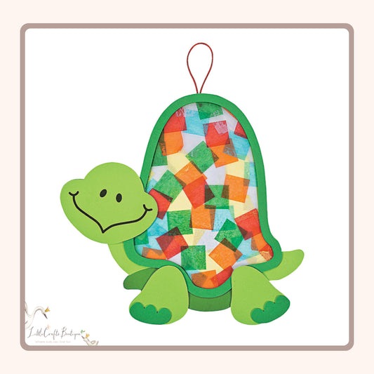 COLORFUL TURTLE TISSUE ACETATE CRAFT KIT