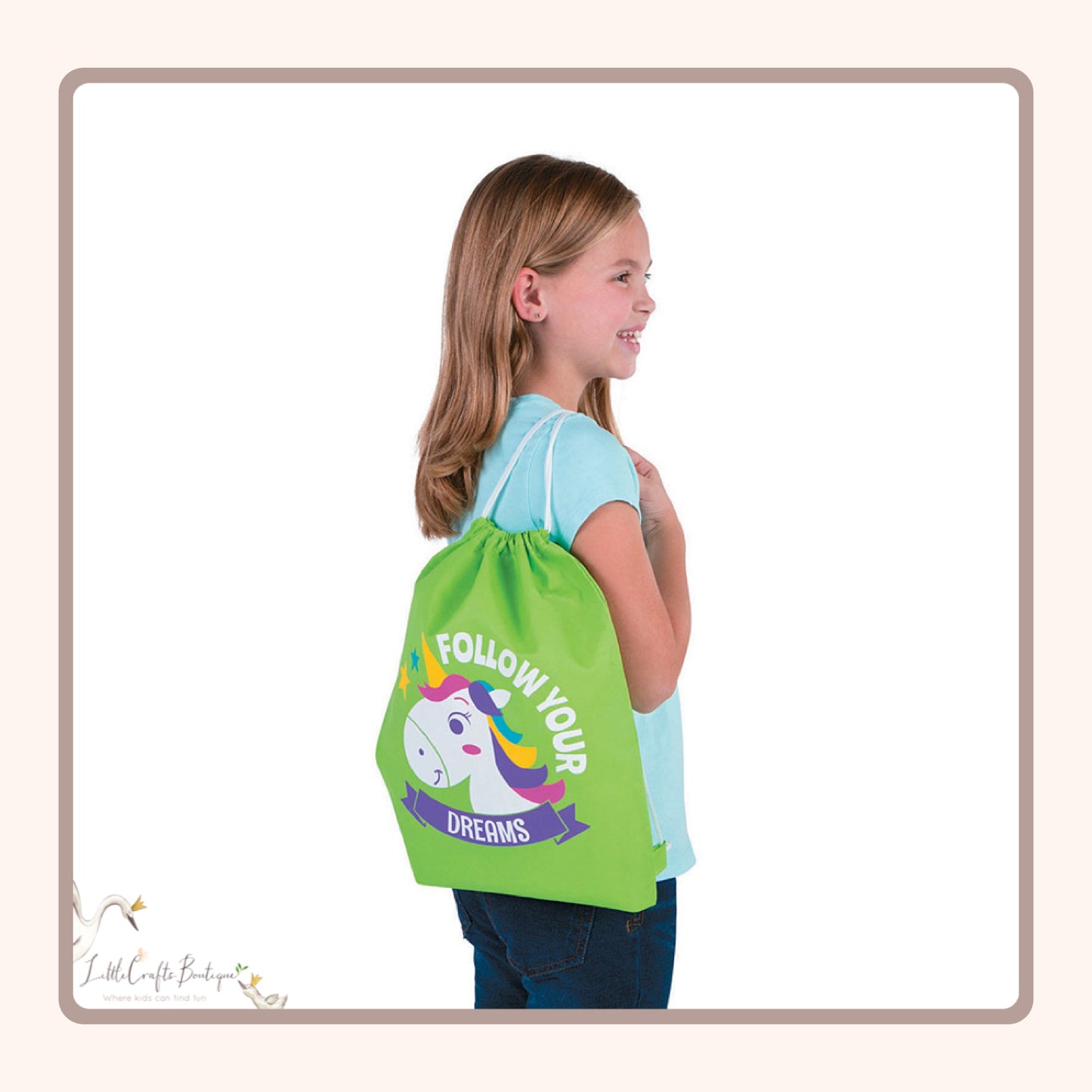 UNICORN DRAWSTRING BACKPACK