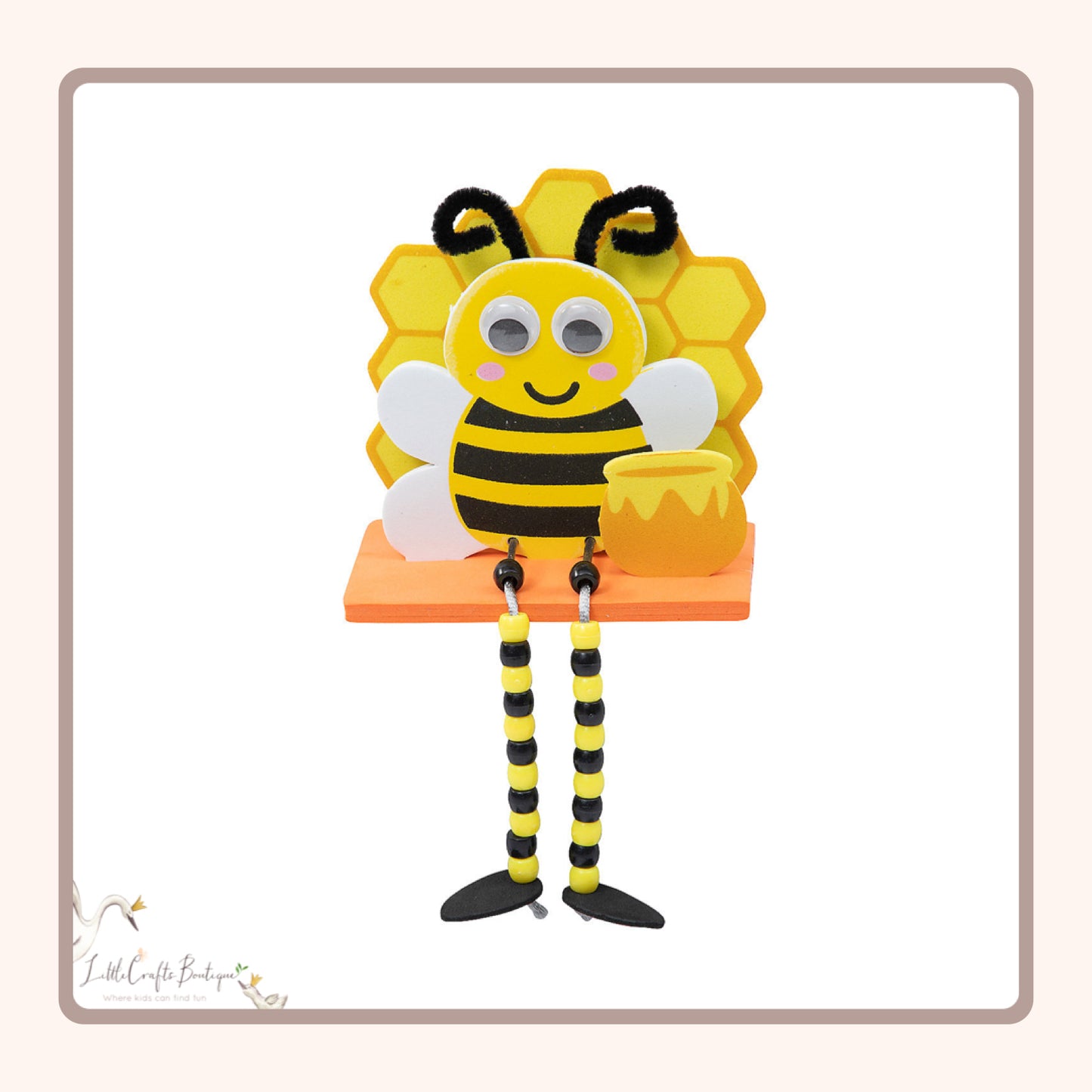 Bee with Hanging Legs Craft Kit