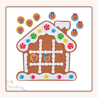 Gingerbread Tic-Tac-Toe Game Craft Kit