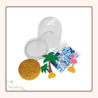 SUMMER BEACH GLITTER GLOBE CRAFT KIT