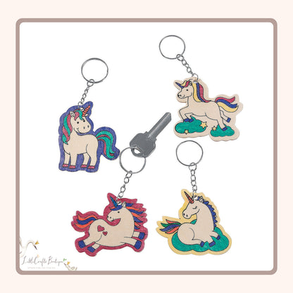 CYO WOOD UNICORN KEYCHAINS