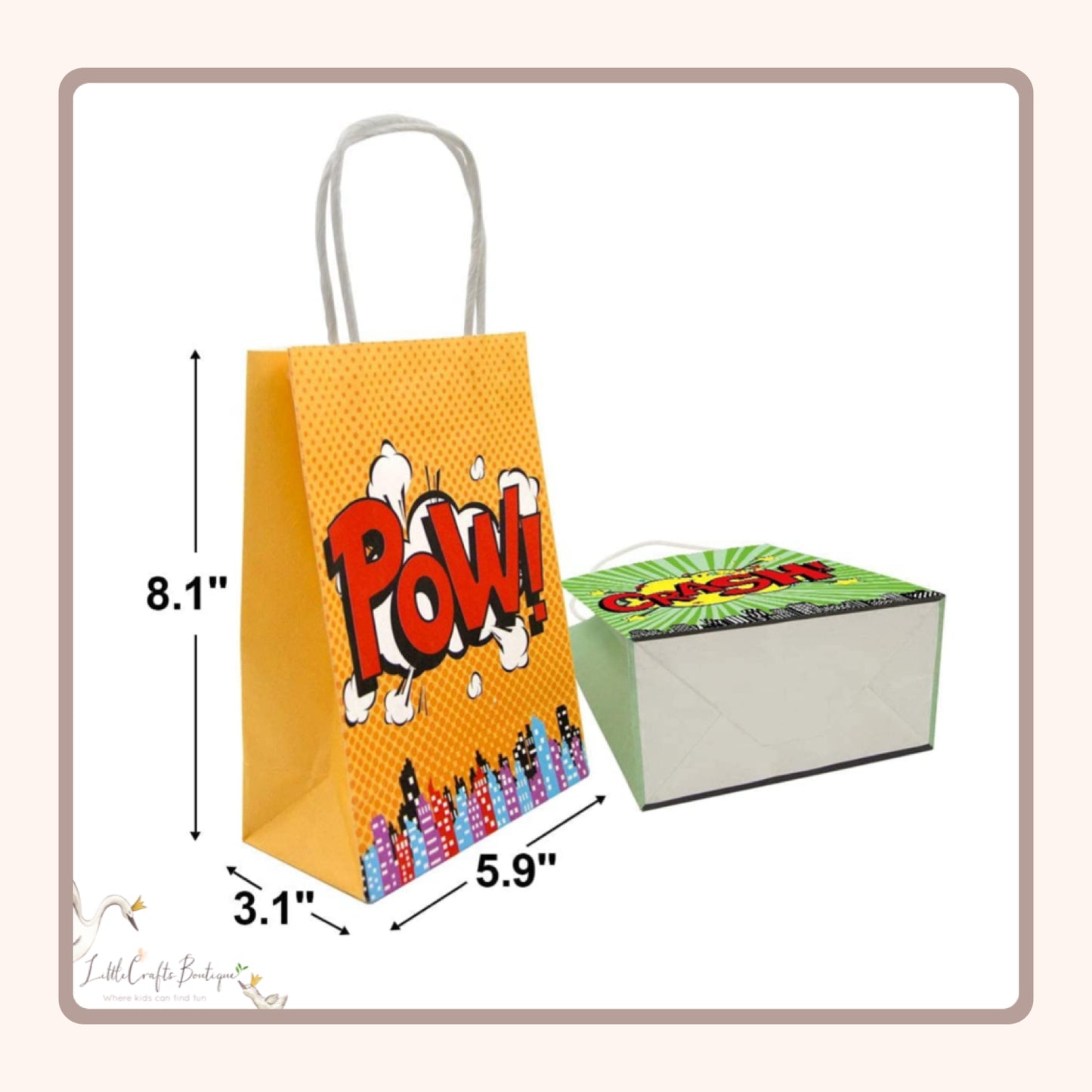 Superhero paper bag - 18Pc