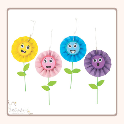 Hanging Paper Fan Flower Craft Kit