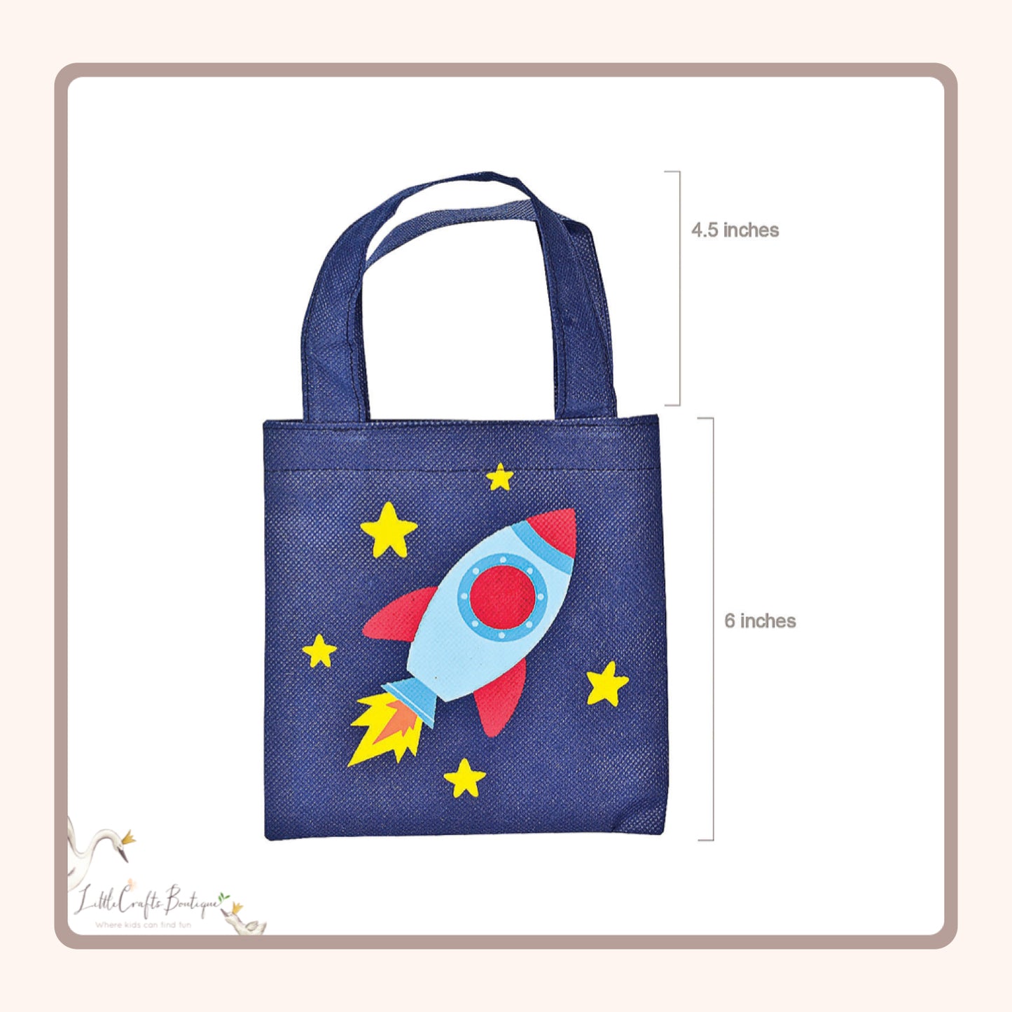 Mini Spaceship Tote Bag