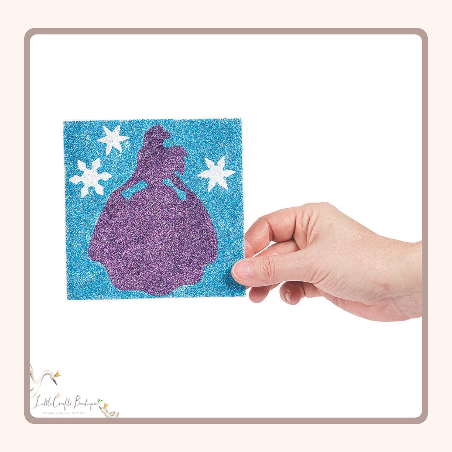 Winter Princess Glitter Sand Art