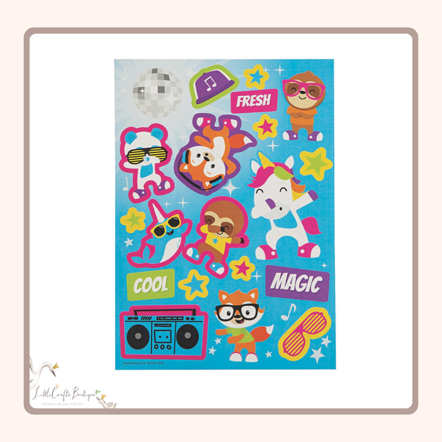 Dancing Animals Sticker Sheet