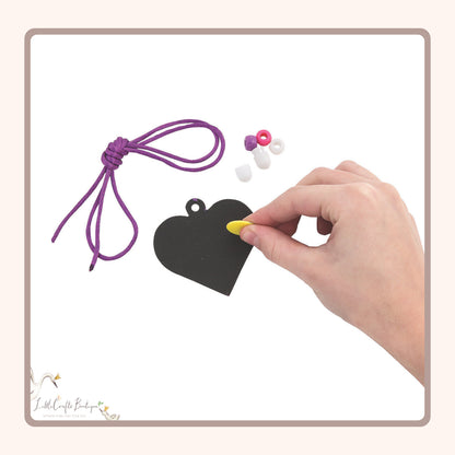 MAGIC SCRATCH HEART NECKLACE CRAFT KIT