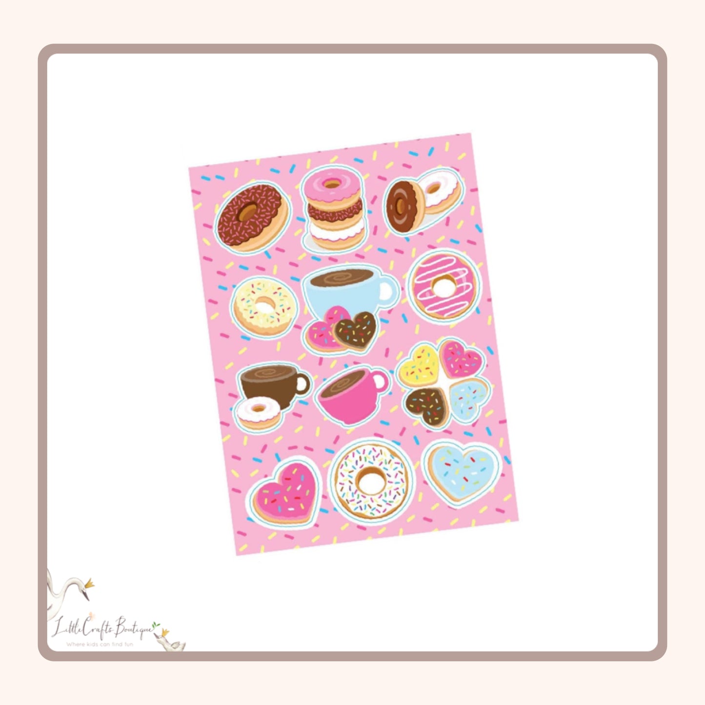 Donut Stickers sheet