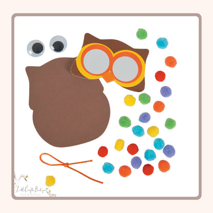 POM-POM OWL CRAFT KIT