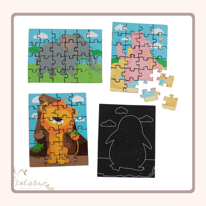 ZOO ANIMAL SCRATCH AND REVEAL PUZZLE