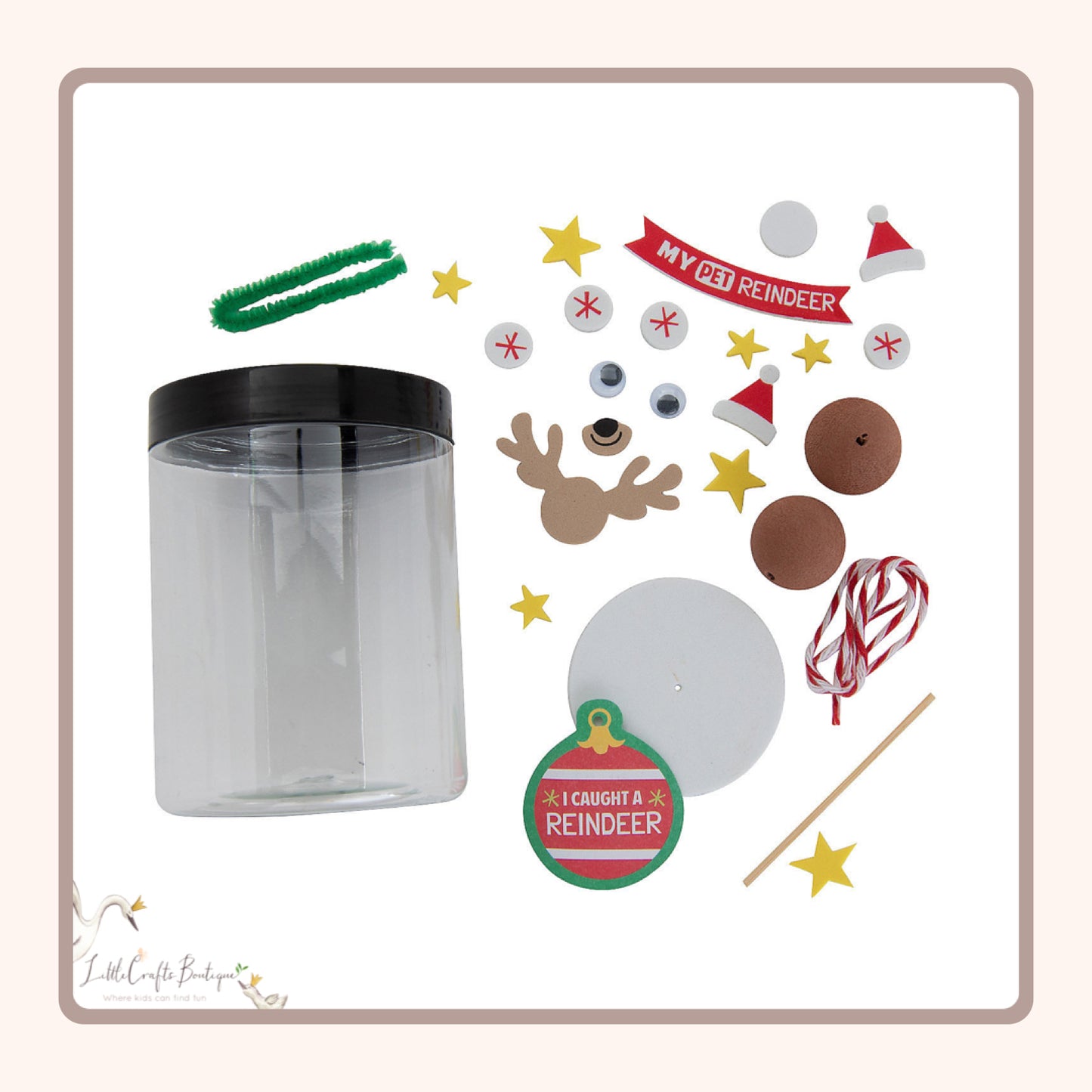 I Caught a Reindeer Jar Craft Kit