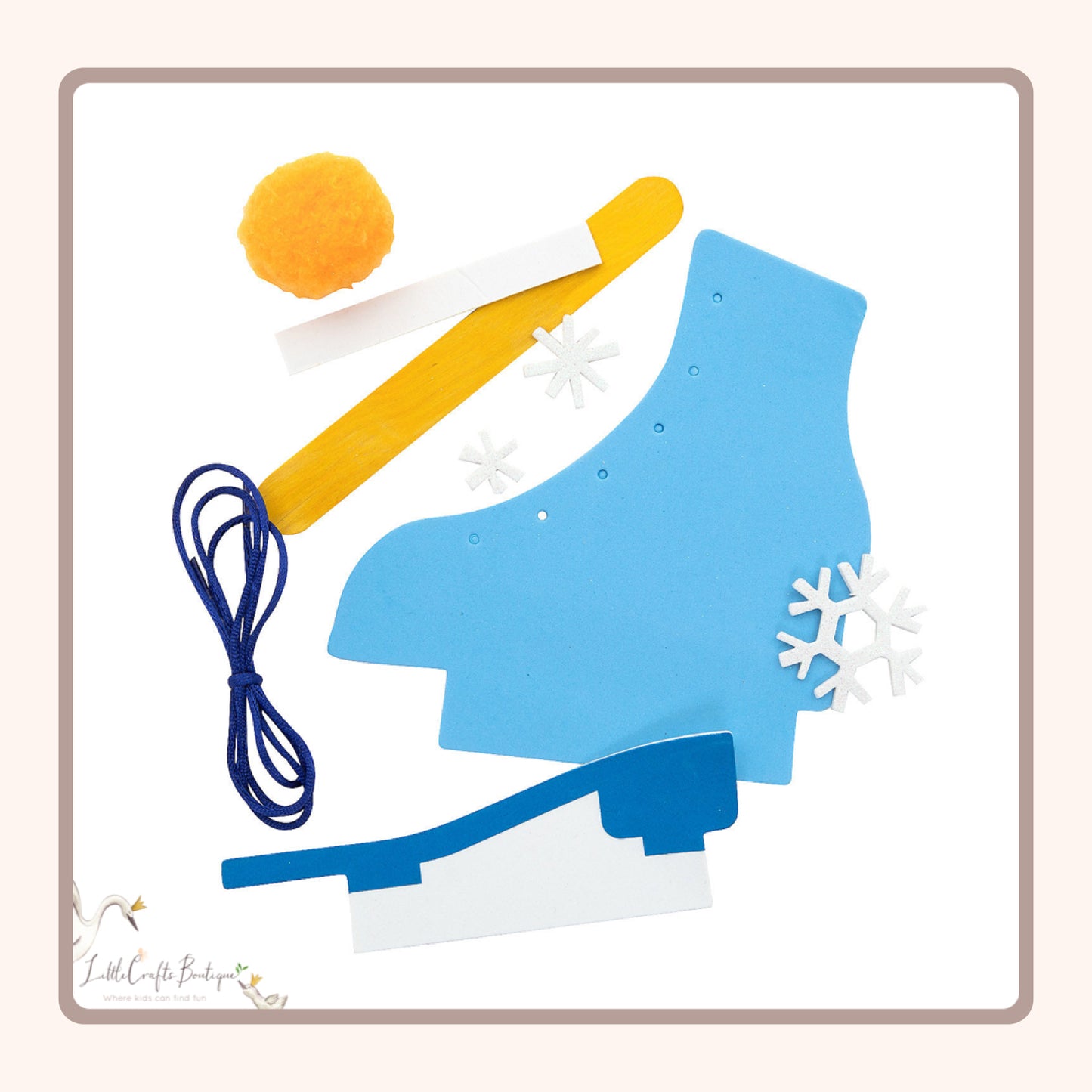 Winter Ice Skate Craft Kit