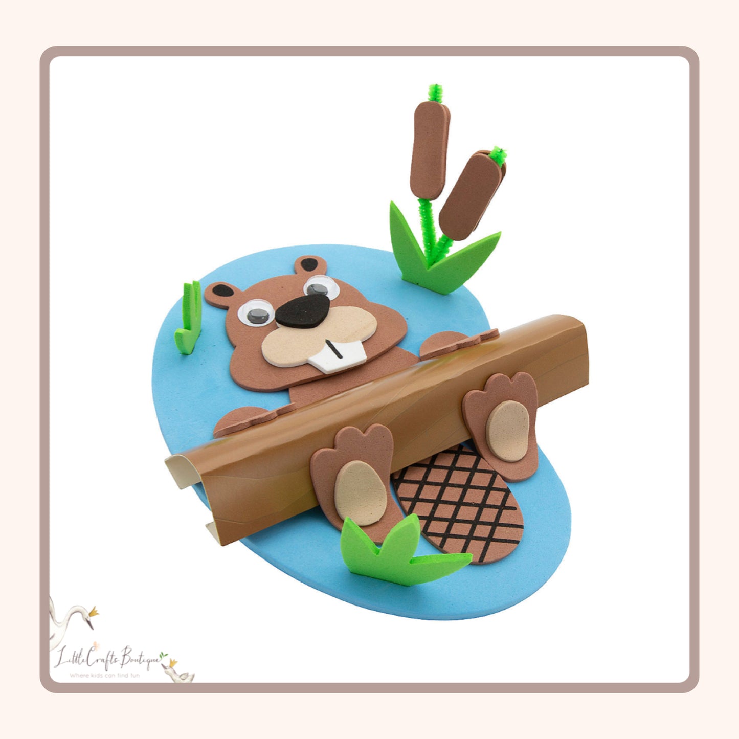 3D Floating Beaver Craft Kit