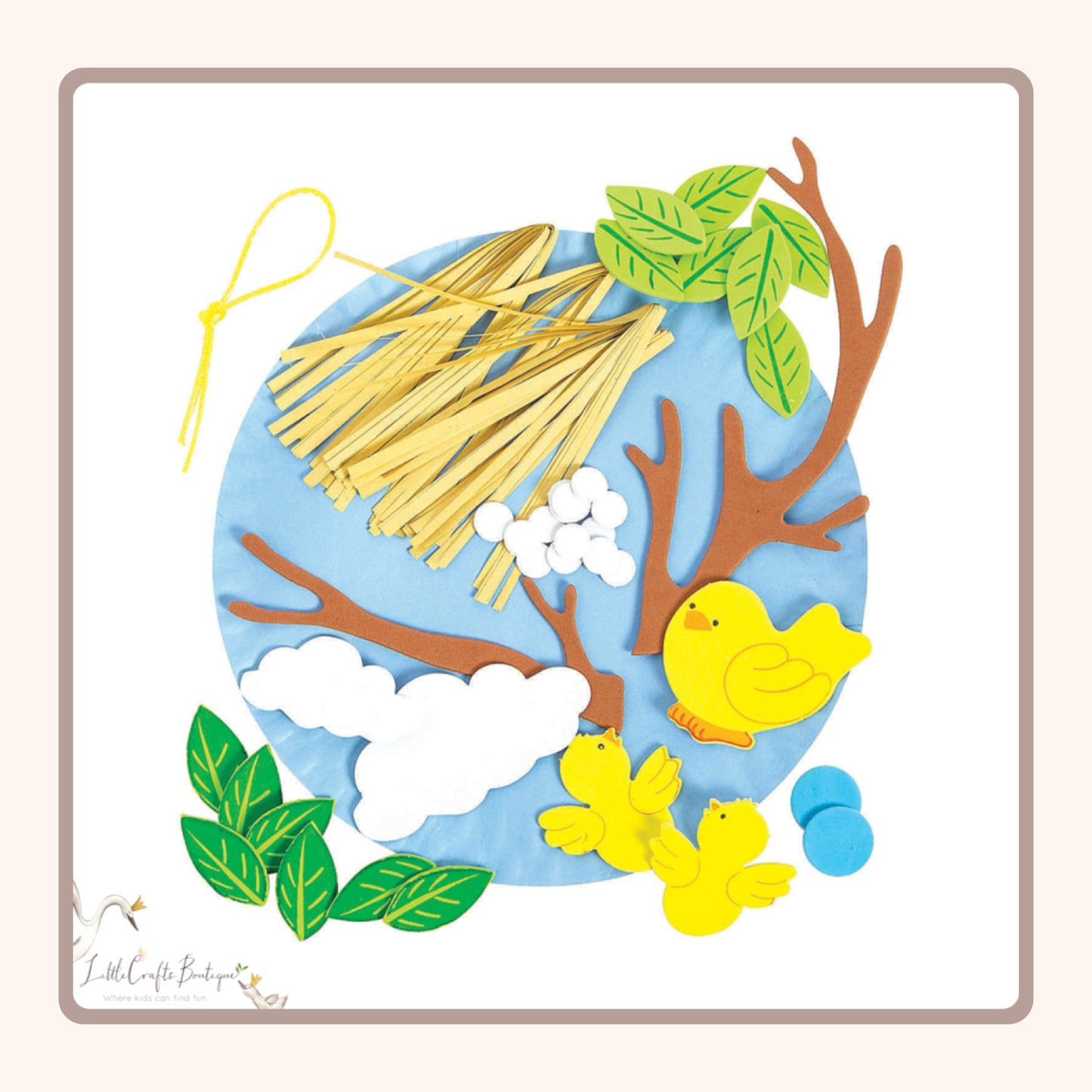 BIRD'S NEST PAPER PLATE CRAFT KIT