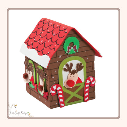 3D Reindeer Stable Craft Kit