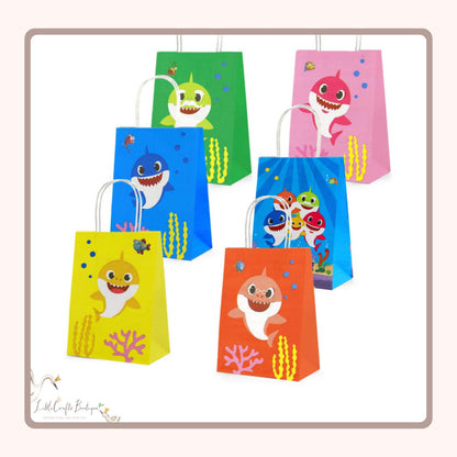 Baby shark paper bag - 12Pc