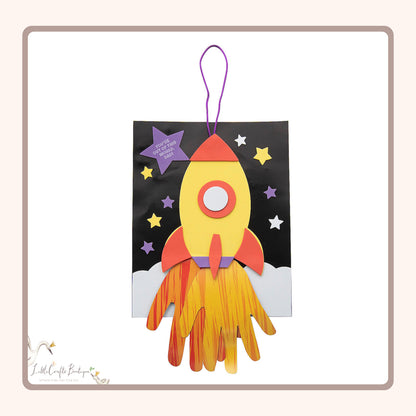 FATHER'S DAY HANDPRINT ROCKET SIGN CRAFT KIT