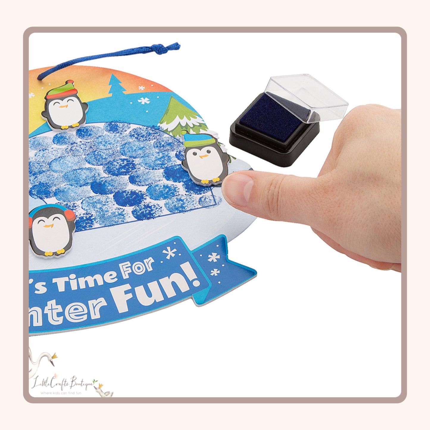 Fingerprint Penguin Sign Craft Kit