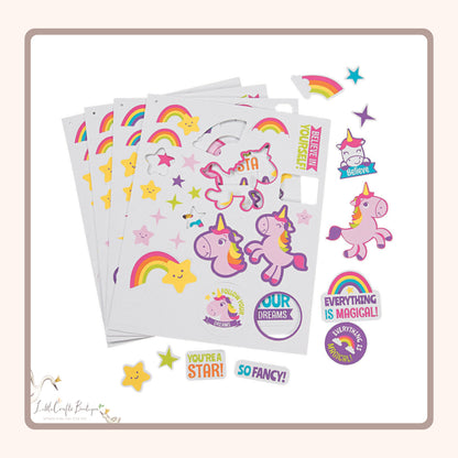 UNICORN FOAM STICKER SHEET