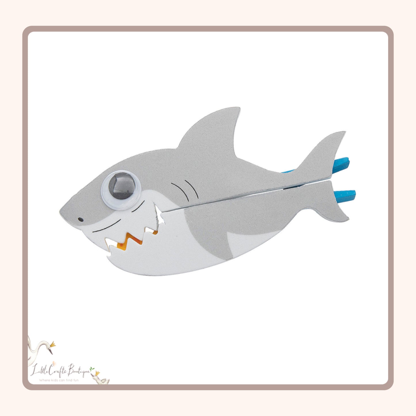 Clothespin Shark Craft Kit