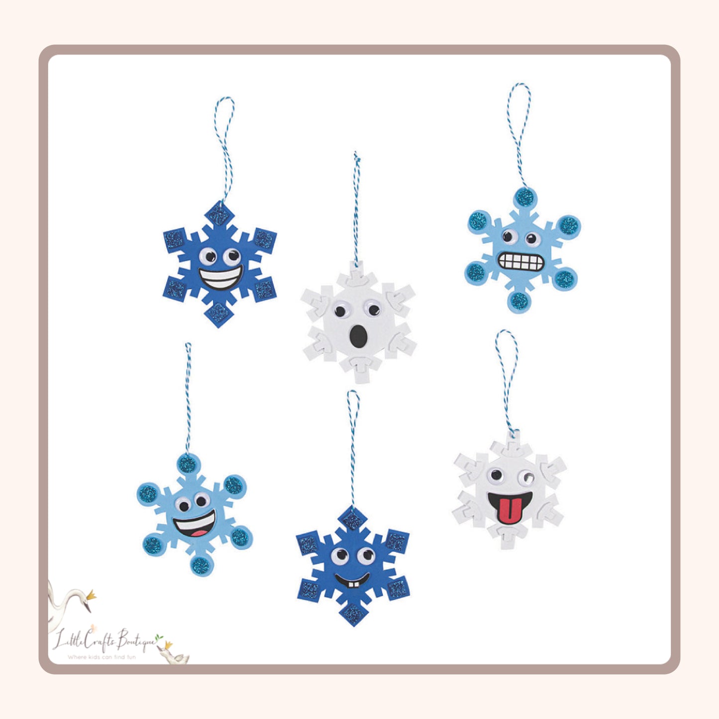 Goofy Snowflake Craft Kit