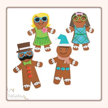 Silly Gingerbread Magnet Craft Kit