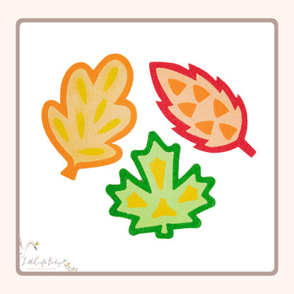 Fall Leaf Sand Art Magnet