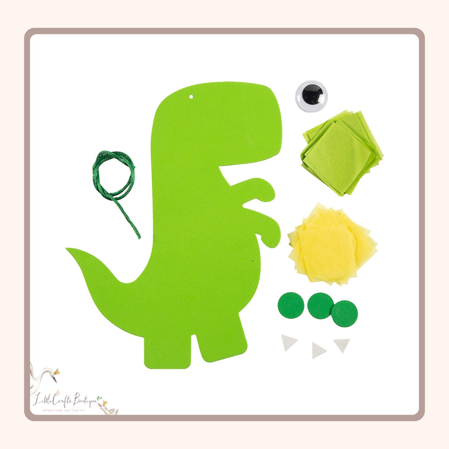 DINOSAUR TISSUE CRAFT KIT