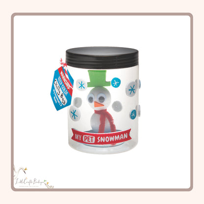 Pet Snowman in a Jar Craft Kit