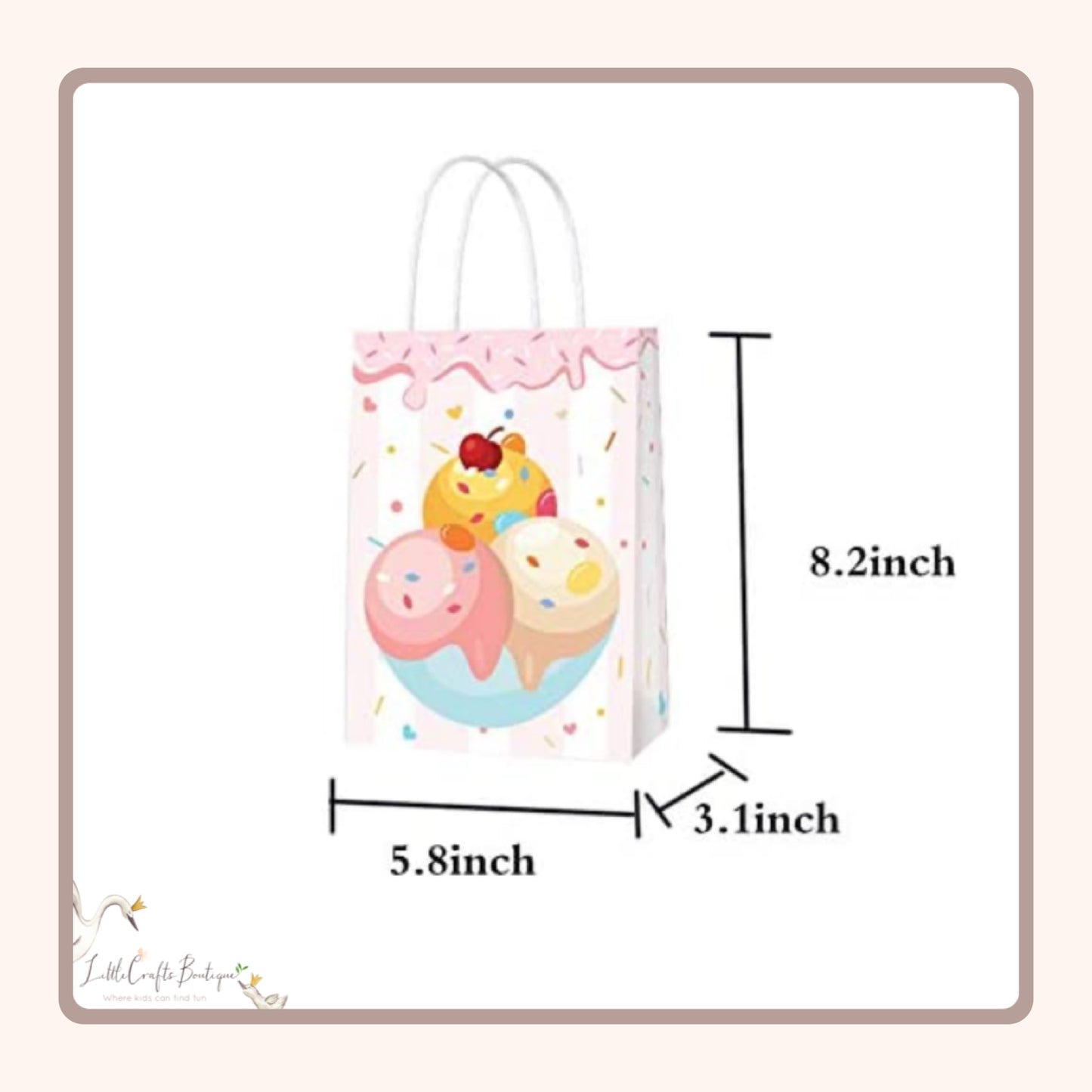 Ice cream paper bag - 16Pc