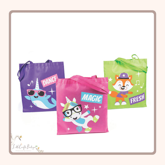 DANCING ANIMALS TOTE BAG