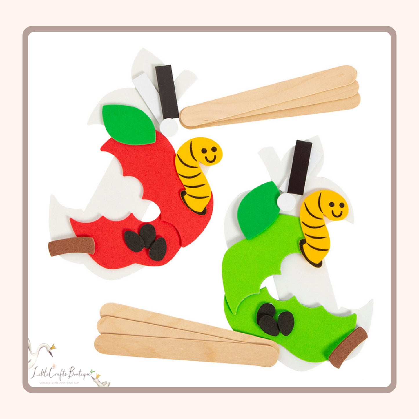 APPLE CORE CRAFT STICK MAGNET CRAFT KIT