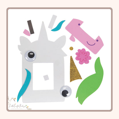 WIGGLE EYE UNICORN MAGNET FRAME CRAFT KIT