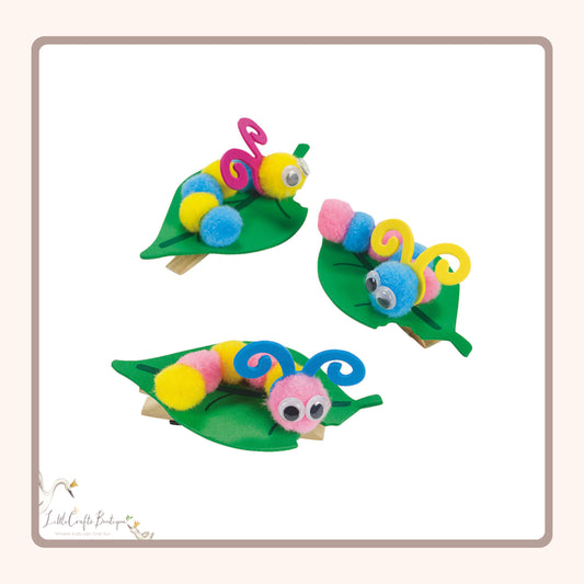 POM POM CATERPILLAR MAGNET CRAFT KIT