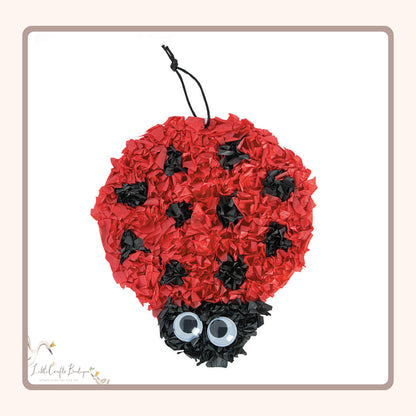 Crinkle Tissue Paper Ladybug Craft Kit