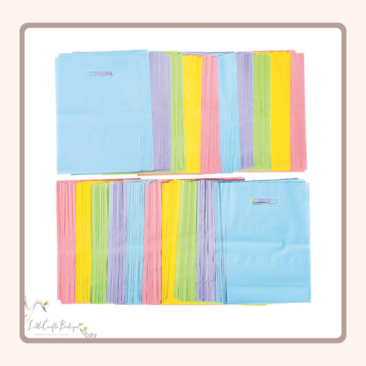 Pastel Plastic Bag - 50Pc