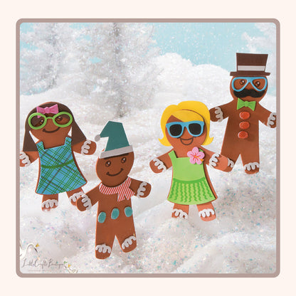 Silly Gingerbread Magnet Craft Kit