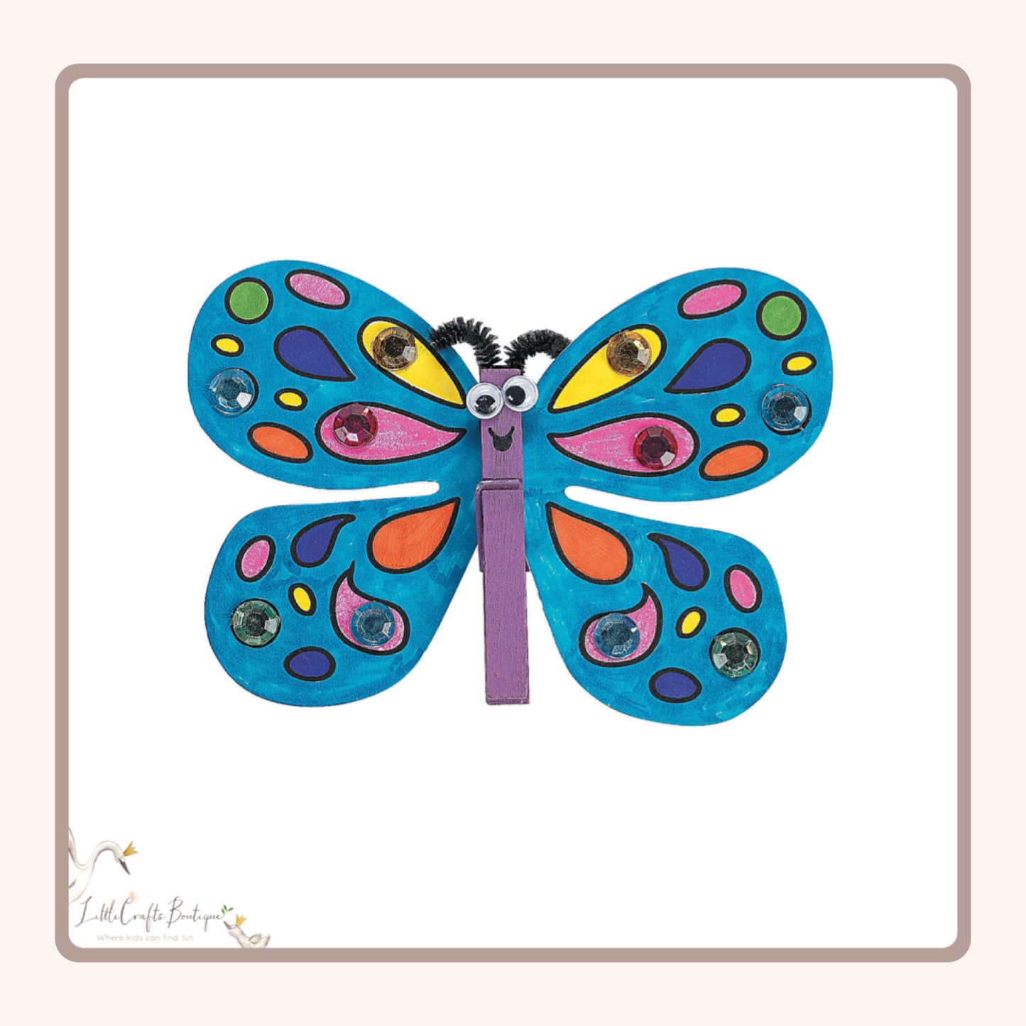 CLOTHESPIN BUTTERFLY CRAFT KIT