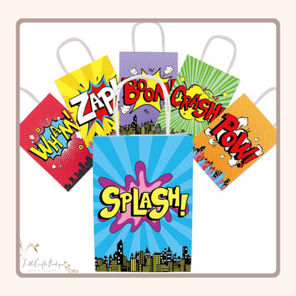 Superhero paper bag - 18Pc