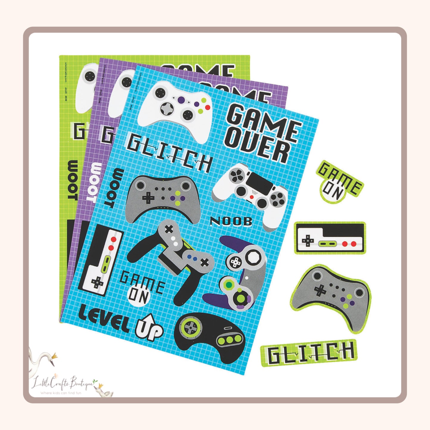 Gaming Stickers sheet